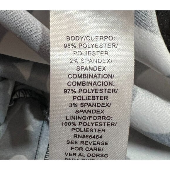 Studio I Sz 16 Black Contrast Geometric Print Shift xl Sheath Tunic Dress - Picture 4 of 5